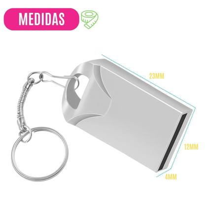 Imagem de Kit c/ 12 Pendrives Mini 32GB USB 2.0 Alumínio p/ Backup Transporte de Arquivos Portabilidade Compacto PC Armazenamento