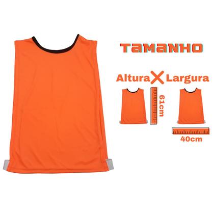 Imagem de Kit C/15 Coletes de Futebol Treino Jogo Simples 1 Fit