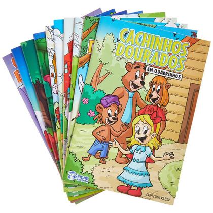 Imagem de Kit c/ 18 livros fábulas e fábulas em quadrinhos