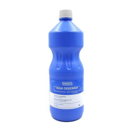 Imagem de kit c/2 Água Oxigenada Farmax 10 Volumes 1000ml