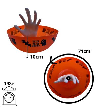 Imagem de Kit C/2 Baleiros C/Mão Assustadora Halloween Enfeite Decoração