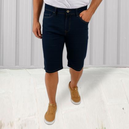 Imagem de Kit C/ 2 Bermudas C/ Lycra Jeans Tradicional Masculina