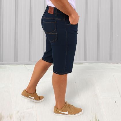 Imagem de Kit C/ 2 Bermudas C/ Lycra Jeans Tradicional Masculina