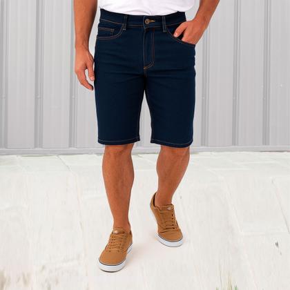 Imagem de Kit C/ 2 Bermudas C/ Lycra Jeans Tradicional Masculina