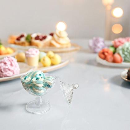 Imagem de Kit c/2 Bomboniere Baleiro Acrílico Mini Luxxor 200ml C/Tampa