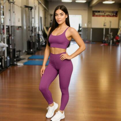 Imagem de Kit c/ 2 CALÇAS LEG Legging BASICA Cintura Alta Fitness Treino Casual Corrida Academia 1031