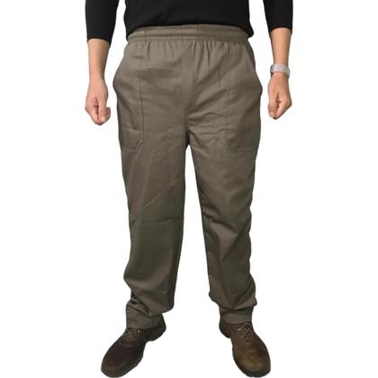 Imagem de Kit c/2 calças para trabalho reforçada brim pesado 100 algodão