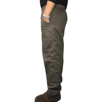 Imagem de Kit c/2 calças para trabalho reforçada brim pesado 100 algodão