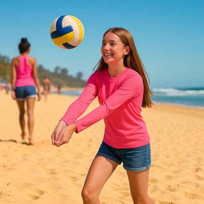 Imagem de Kit c/ 2 Camisetas Térmica Proteção UV Original Segunda Pele Manga Longa Solar Infantil PLT 1018