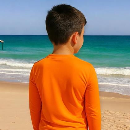 Imagem de Kit c/ 2 Camisetas Térmica Proteção UV Original Segunda Pele Manga Longa Solar Infantil PLT 1018