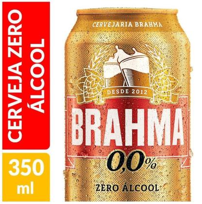 Imagem de Kit c/ 2 Cerveja Brahma Zero, 350ml, Lata