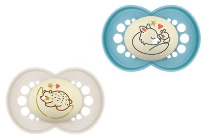 Imagem de Kit c/ 2 Chupetas Night & Day Mam +6m Tam2 Azul CH22321