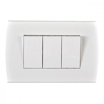 Imagem de Kit C/2 - Conjunto Peesa Alfa 1507B 3 interruptores Paral...