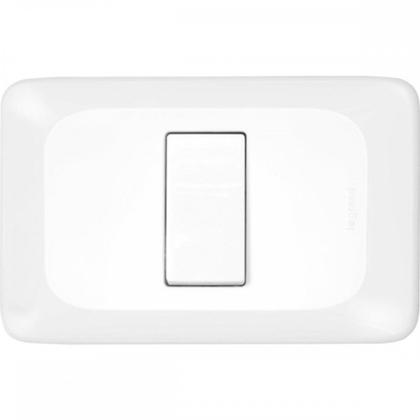 Imagem de Kit C/2 - Conjunto Pial Pop 4X2 Branco Com Placa (1Simple...