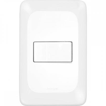 Imagem de Kit C/2 - Conjunto Pial Pop 4X2 Branco Com Placa (1Simple...