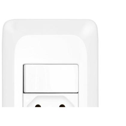 Imagem de Kit C/2 - Conjunto Pial Pop 4X2 Branco Com Placa (1Simple...