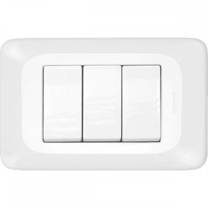 Imagem de Kit C/2 - Conjunto Pial Pop Modulo Com Placa 4X2 - 3 Simp...