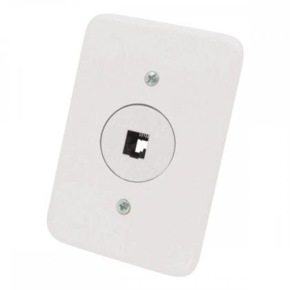 Imagem de Kit C/2 - Conjunto Radial Pollar 1402025 1Tomada Fone Rj45