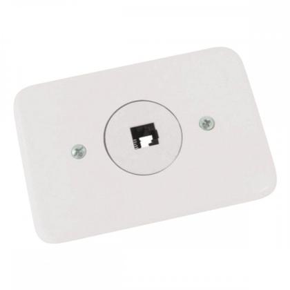 Imagem de Kit C/2 - Conjunto Radial Pollar 1402025 1Tomada Fone Rj45