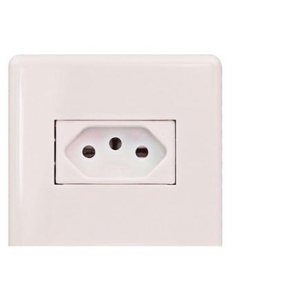 Imagem de Kit C/2 - Conjunto Steck Linha Stella Com Placa 2 Tomadas...