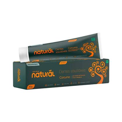 Imagem de Kit c/ 2 Creme Dental Vegano Natural Cravo Curcuma e Melaleuca 80g - Orgânico Natural