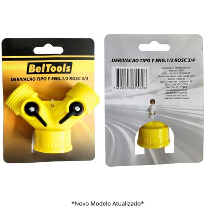 Imagem de KIT C/ 2 Derivacao Y C/ Engate 1/2 Rosca 3/4 Beltools