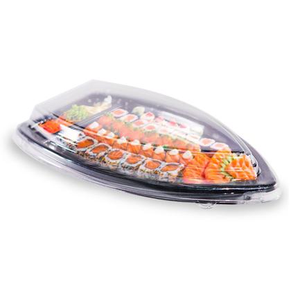 Imagem de Kit C/2 Embalagem Descartável Delivery Barca Sushi E Açai GG