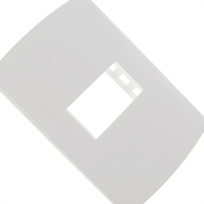 Imagem de Kit C/2 - Espelho Placa Peesa Alfa P1502 4X2 1Modulo Branco