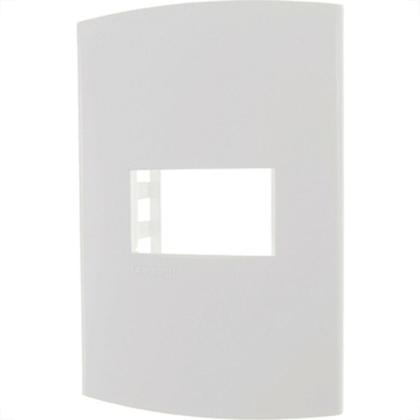 Imagem de Kit C/2 - Espelho Placa Peesa Alfa P1502 4X2 1Modulo Branco