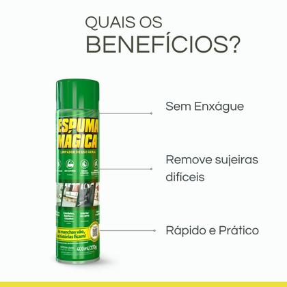 Imagem de Kit C/ 2 Espuma Mágica Limpador Estofado Tenis Sofas Bancos