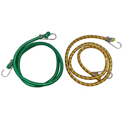 Imagem de Kit C/2 Extensor Elástico 115cm Bagageiro Carga Moto Bicicleta