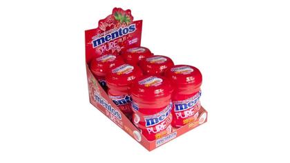 Imagem de Kit c/2 Goma De Mascar Mentos Pure Fresh Morango 6x56g