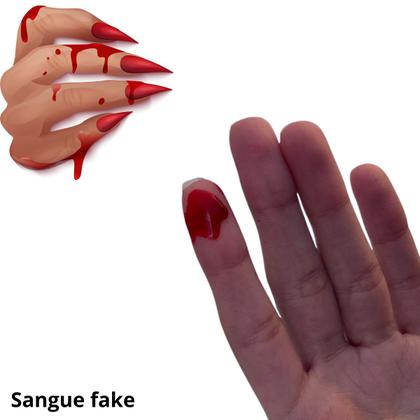 Imagem de Kit C/2 Halloween 1 Machado Lenhador Brinquedo 1Sangue 60ml