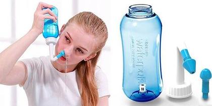 Imagem de Kit C/ 2 Higienizador Lavagem Nasal Ducha Garrafa 300ml 