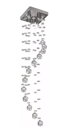 Imagem de Kit C/2 Luminárias Em Espiral Para Lavabo, Com 60cm De Altura