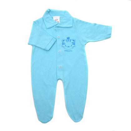 Imagem de Kit C/ 2 Macacões de bebe com pé em malha- 70