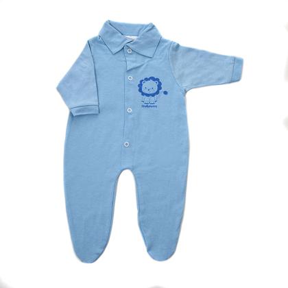 Imagem de Kit C/ 2 Macacões de bebe com pé em malha- 70