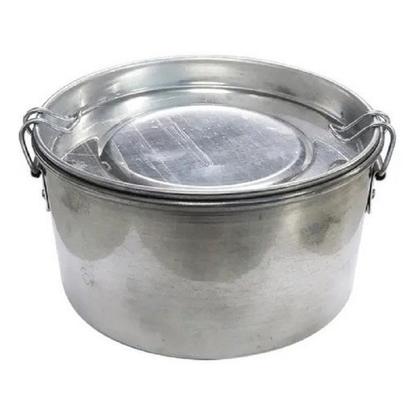 Imagem de Kit C/2 Marmita Alumínio Redonda 16cm Diâmetro Grande Alta