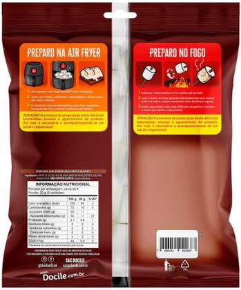 Imagem de Kit c/ 2 Marshmallows Docile Para Assar Sabor Baunilha 150g