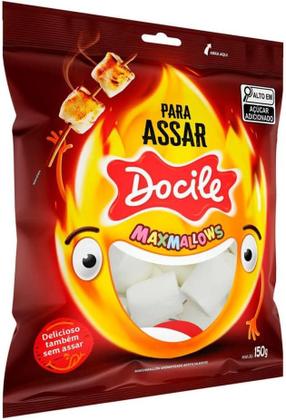 Imagem de Kit c/ 2 Marshmallows Docile Para Assar Sabor Baunilha 150g