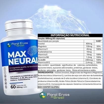 Imagem de KIT C/2 Max Neural  60 Cáp. Fosfatidilserina Inositol 