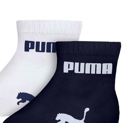 Imagem de Kit c/ 2 Meias Puma Bebê Branco/Marinho