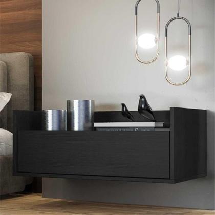 Imagem de Kit C 2 Mesas De Cabeceira 80 Cm Suspensa