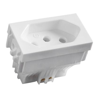 Imagem de Kit C/2 - Modulo Ilumi Vivaz 1 Tomada 10A. Branco 75140