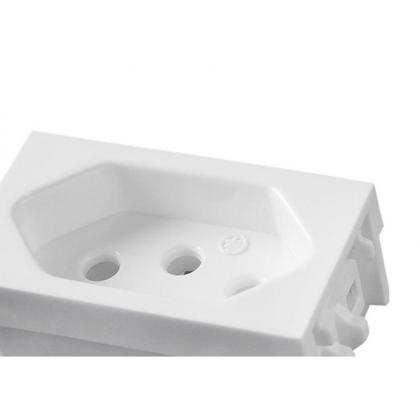 Imagem de Kit C/2 - Modulo Ilumi Vivaz 1 Tomada 10A. Branco 75140