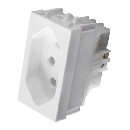 Imagem de Kit C/2 - Modulo Ilumi Vivaz 1 Tomada 10A. Branco 75140