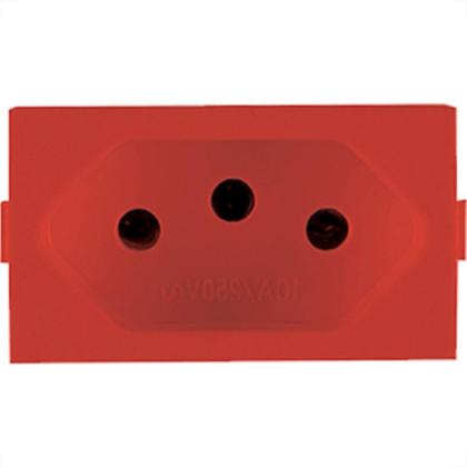 Imagem de Kit C/2 - Modulo Peesa Alfa 1445V Tomada 20A Vermelho