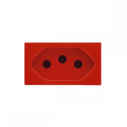 Imagem de Kit C/2 - Modulo Soprano Ilus (Tomada 20A Vermelho)  5Ub9...