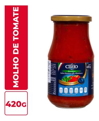 Imagem de Kit c/ 2 Molho De Tomate Cirio Basilico 420g