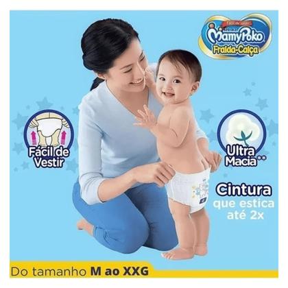 Imagem de Kit c/ 2 pacotes Fralda Calça Descartável MamyPoko Superproteção G
